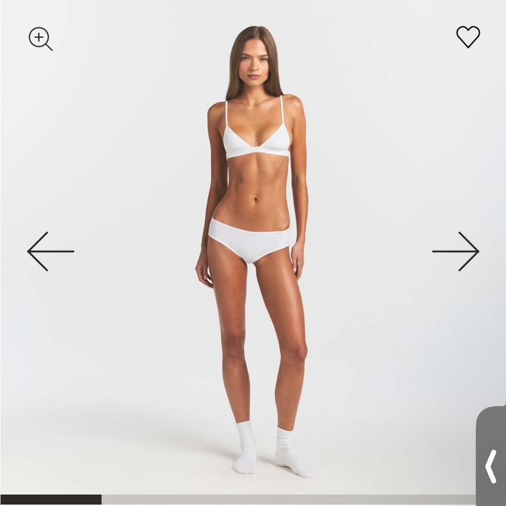 Skims cotton triangle bralette
